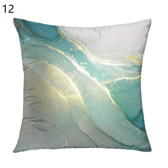 

Чехол для подушки с мягкой текстурой, простой в использовании, льняной, мраморный, с принтом, наволочка для дивана, аксессуары для дома 12
