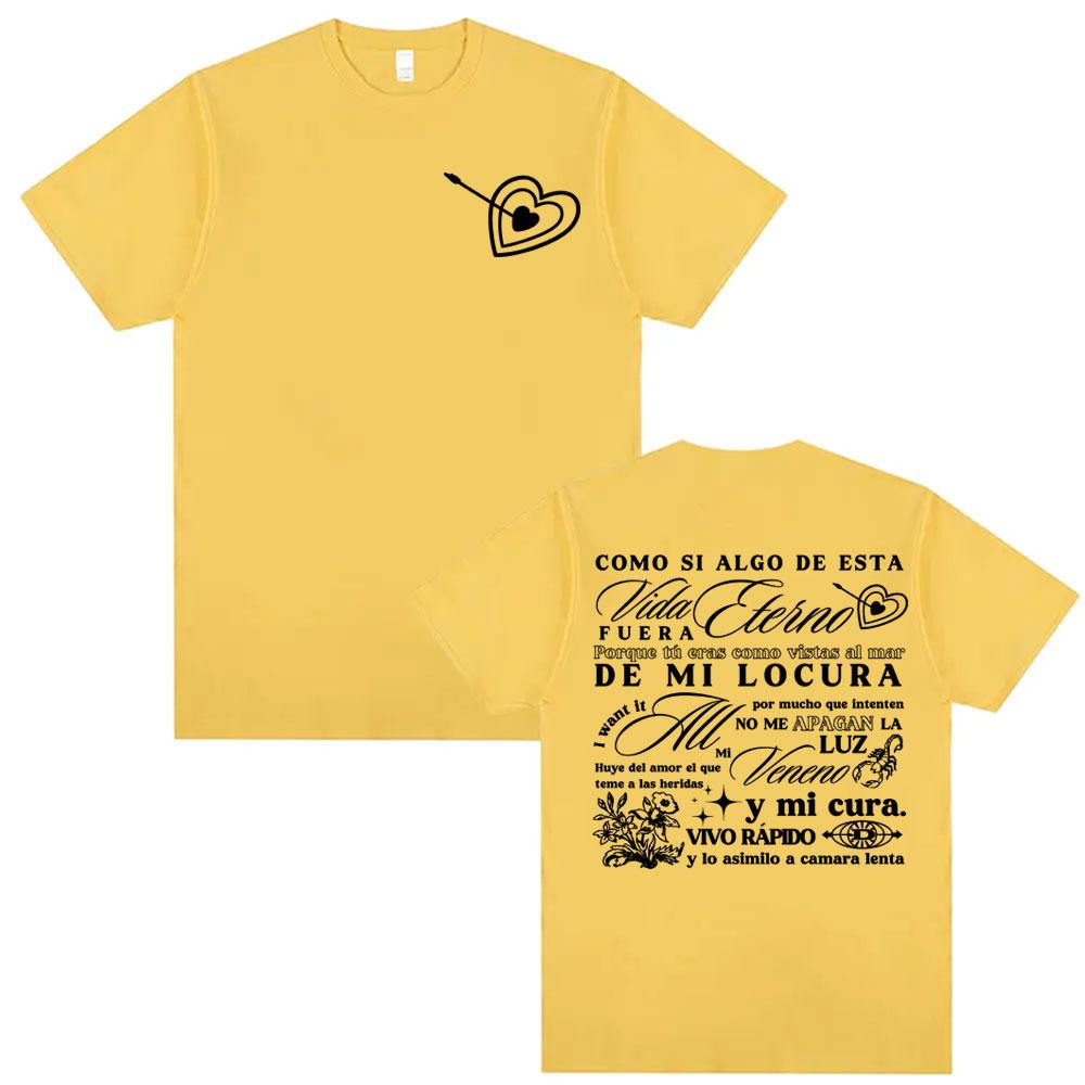 Rapper Delaossa Album Letters Print Tshirts Men Women Casual 100 Cotton Oversized T Shirt Harajuku Hip Hop High Street Tshirt