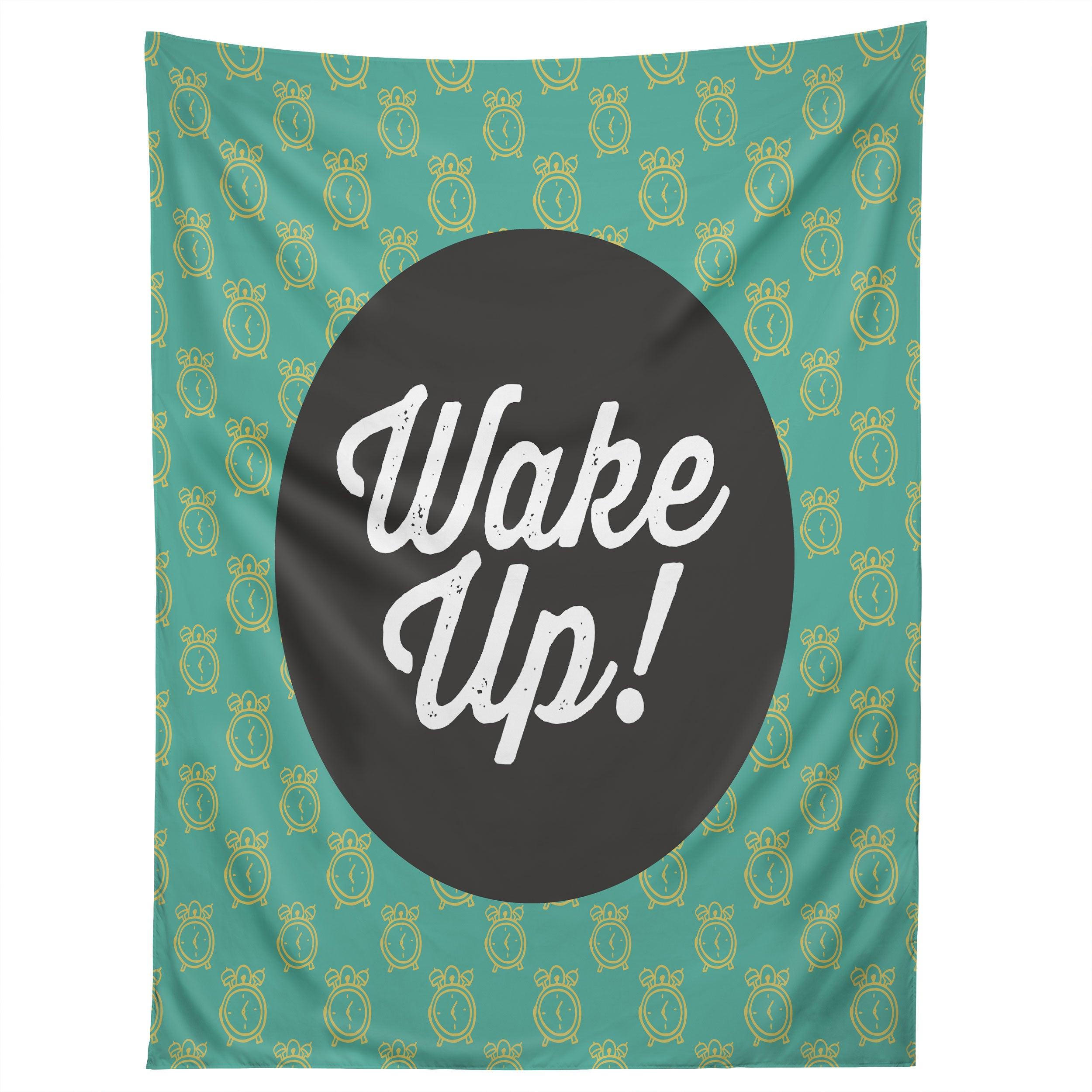 WAKEY WAKEY tapestry 75x100 чёрный