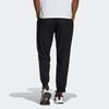 Adidas Solid Color Logo Print Cuffed Retro Sports Casual Long Pants Men Bottoms Black GV5150