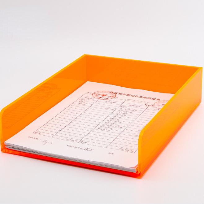 Color Desk Letter Tray A4/A5 Size Clear Acrylic Stackable Document Organizer Office Desktop File Paper Holder Book Storage Rack