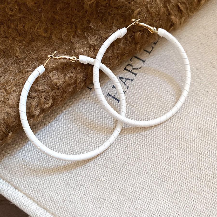 Silbernadel Leopard Harz Geo Runde Ohrringe, Retro Myer Stil, Nischen Design für Frauen