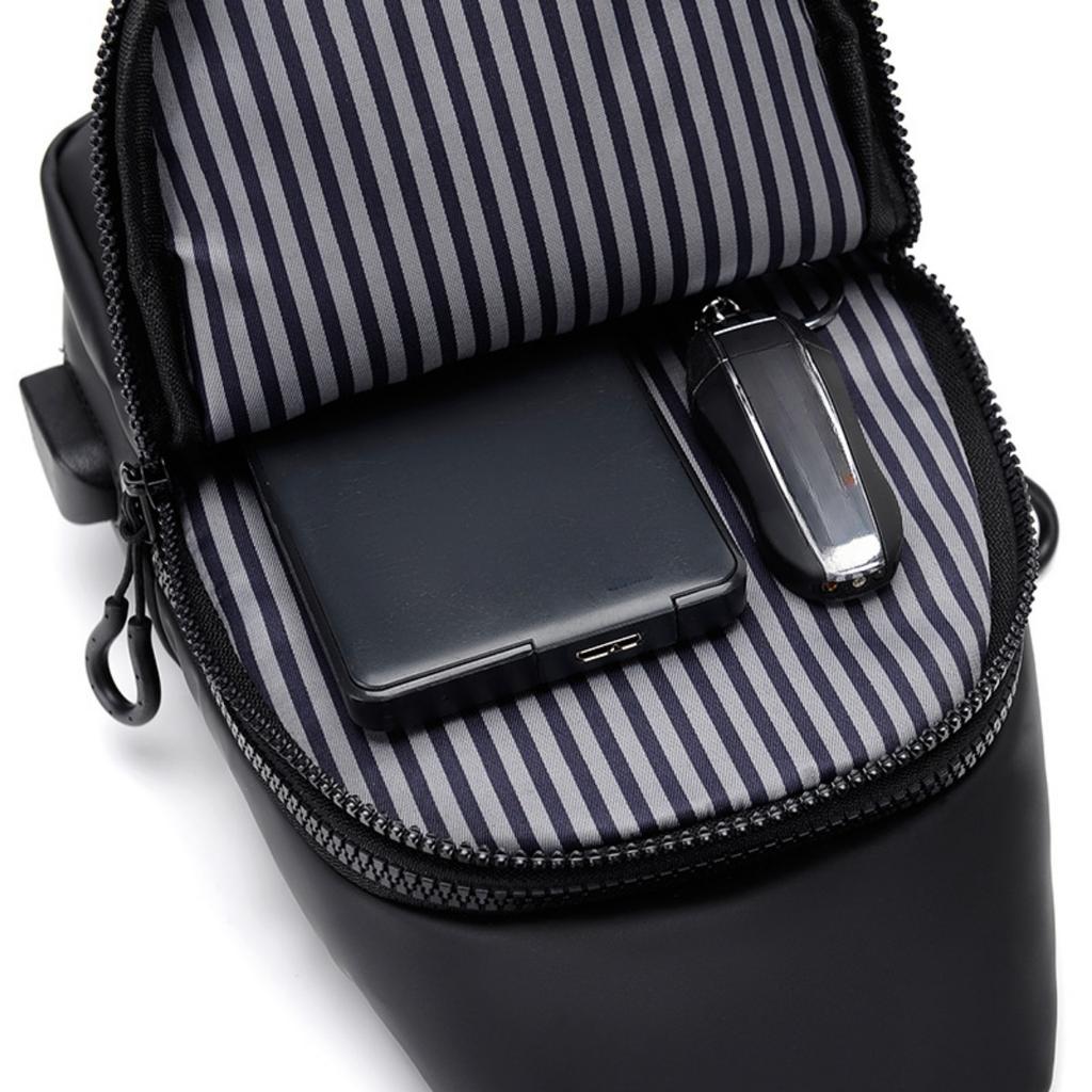 Herren Brusttasche, Trendige und Modische Umhängetasche, Schlicht und mit großem Fassungsvermögen, Vielseitig für den täglichen Arbeitsweg, Herren Tasche