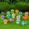 Mini Transparent Mushroom Ornaments for Moss Gardens and Balcony Potted Plants
