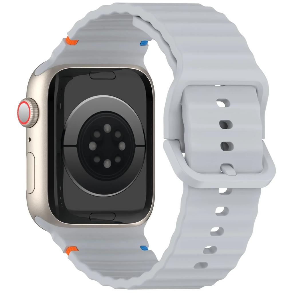 Silicone Sport Straps For Apple Watch Band 46mm 40mm 45mm 41mm 49mm 44 42mm Correa Bracelet Iwatch Series 10 9 8 7 6 Se Ultra 2