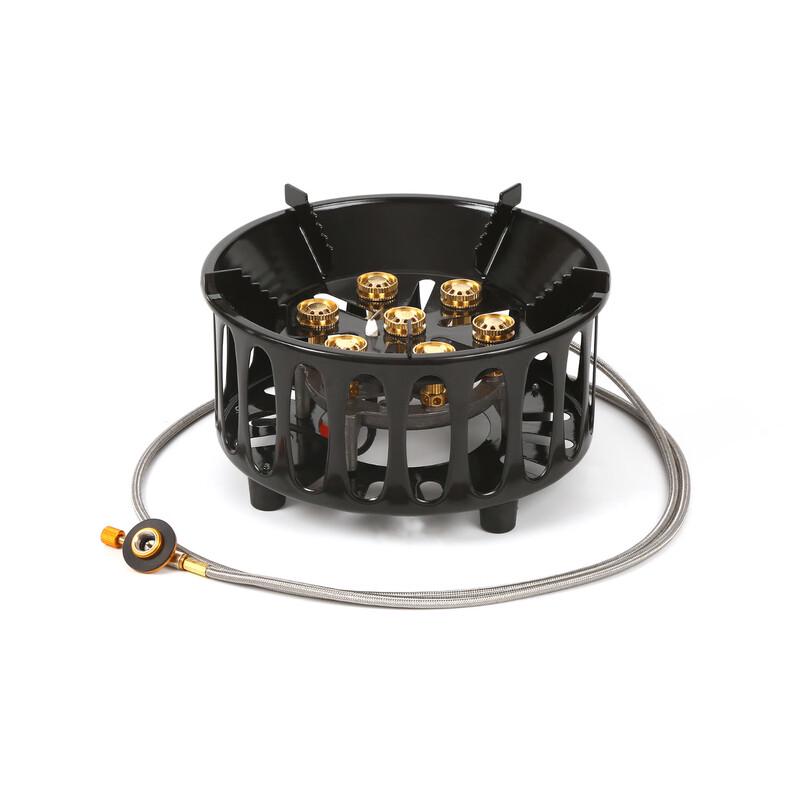 Портативная газовая горелка NuFeng из нержавеющей стали, лотос, для кемпинга