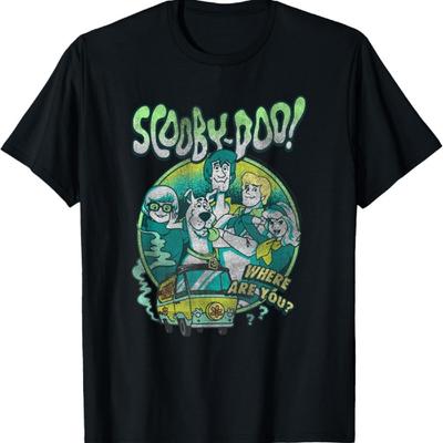 Scooby-Doo Vintage Group Quote Poster T-Shirt