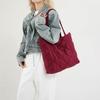 Borsa a tracolla casual da donna in piuma borsa a tote invernale a rombi
