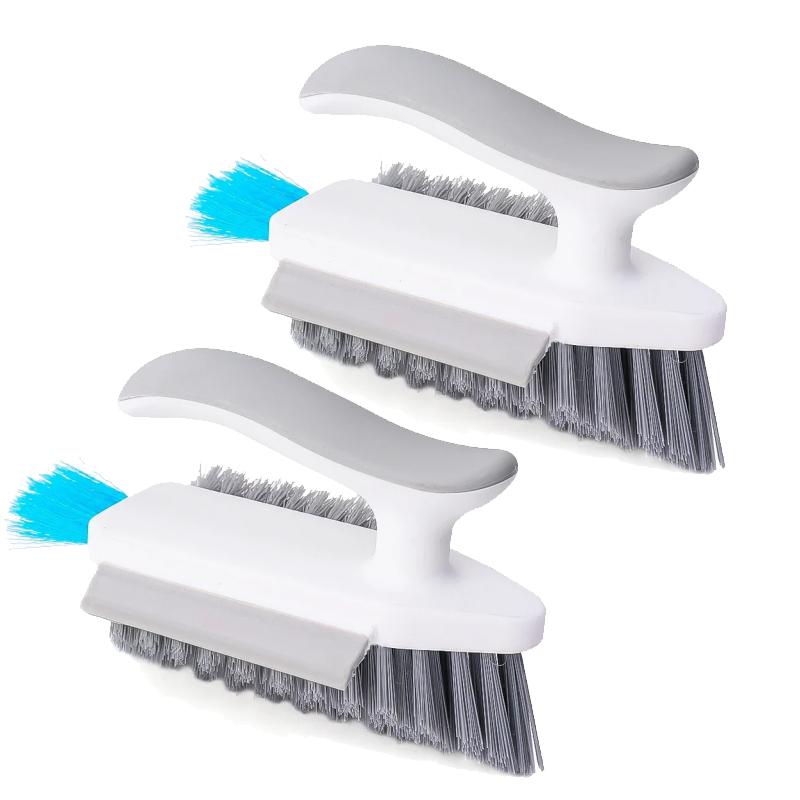 1/1pc 1-in-1  V-Shape Scrubber Brush Bathroom Gap Clean Brush Multi-Purpose Corner Tile Floor Gap Window Groove Cleaning Tool