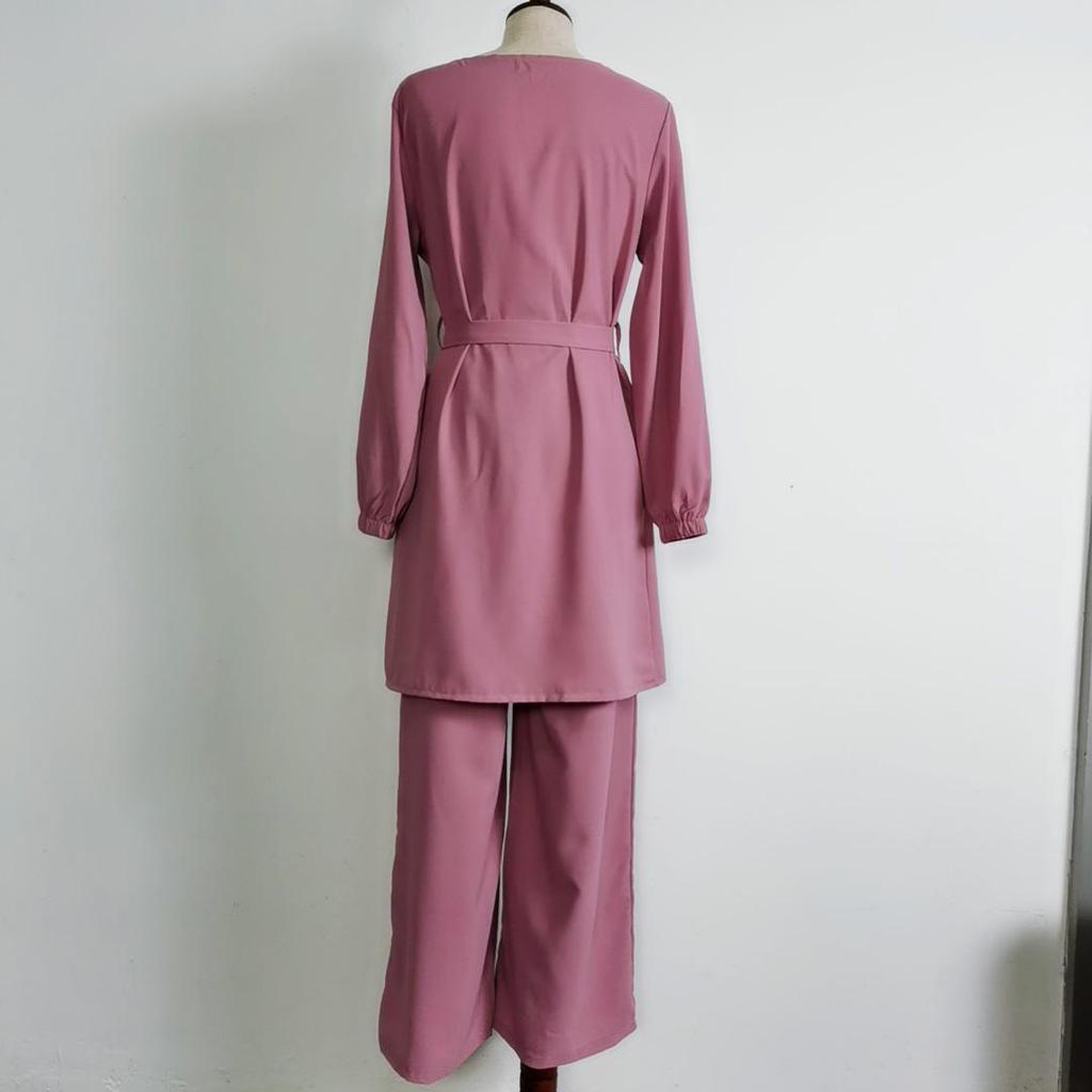 Idodo Eid al-Adha Damen Arabisches Set Hijab Mode 21028