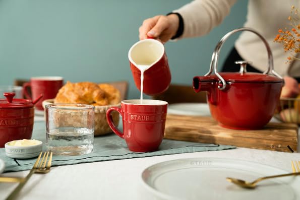 Staub "Cherry Mug, 350ml" Ceramic Pottery, Microwave Safe [Official Japanese Product] Ceramic Mug 40508-565