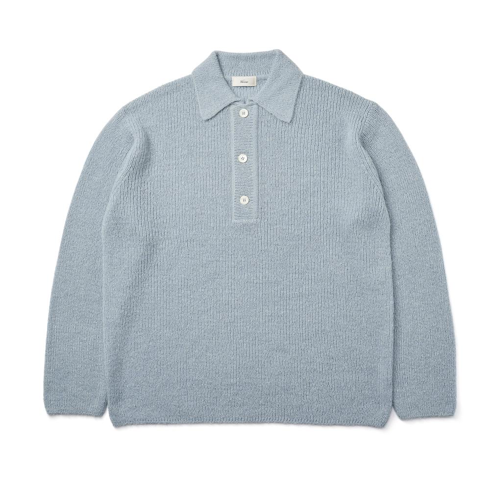 Berno [Casual] Alpaca Collar Knit Sky Blue L