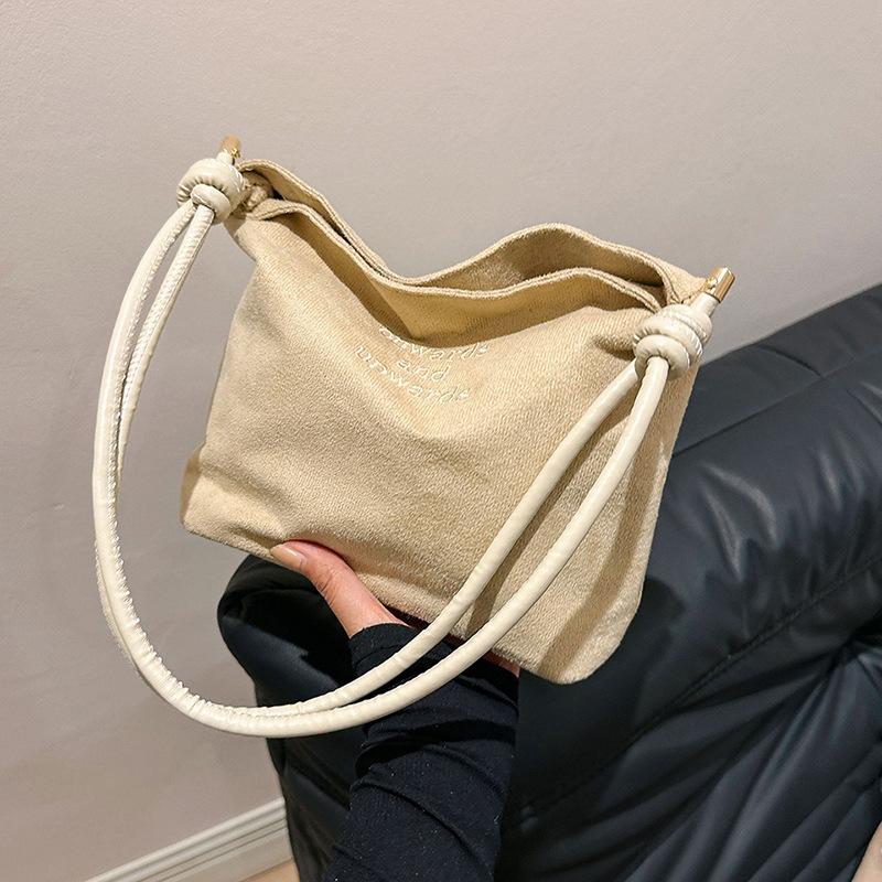 Sandblasted Women's Bag Lightweight Texture Versatile Autumn and Winter Unique Design, Fashiable Single-shoulder Crossbody Bag