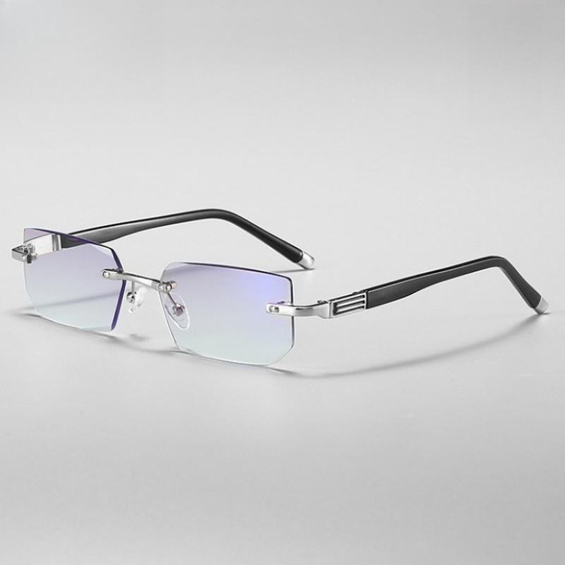 Reading Glasses for Men Women Transparent Blue Light Blocking Eyeglasses with Edgeless Design Diopter +1.0 To +4.0