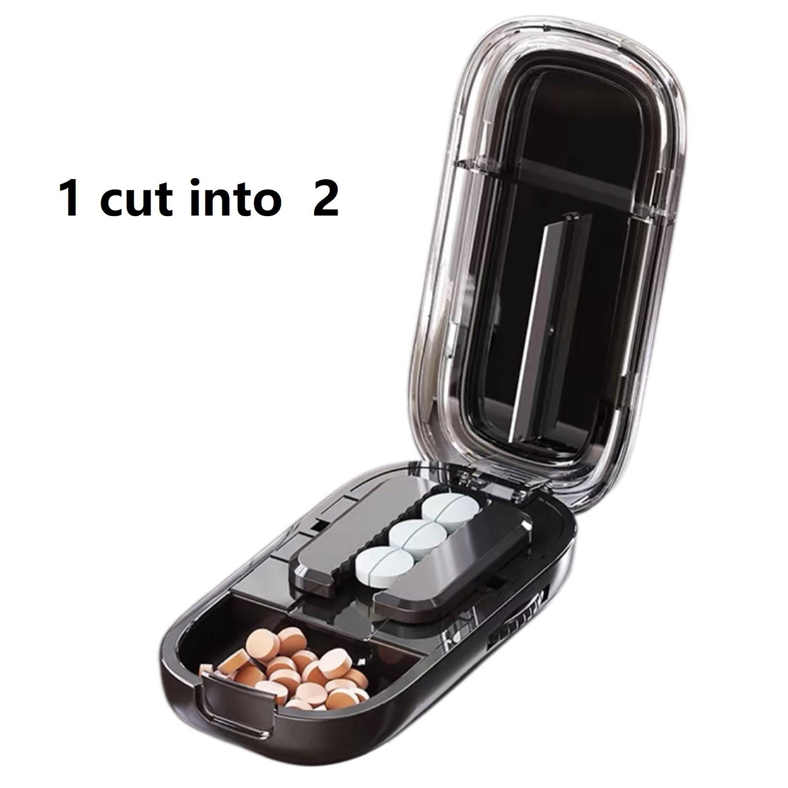 Разделитель для таблеток, измельчитель таблеток, регулируемый пластиковый измельчитель таблеток с центрирующим устройством, портативная дорожная коробка-органайзер для лекарств