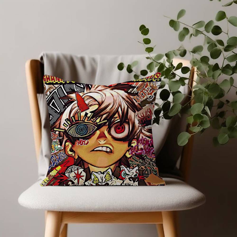 Cartoon Cool Manga Fashion Decorative Pillowcase Throw Cover GGachiakuta Pillow Case Cushion For Living Room Square Home Decor