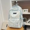Schoolbag trendy versatile color matching versatile casual temperament backpack women's 1011 new campus commuting multi-compartment computer backpack