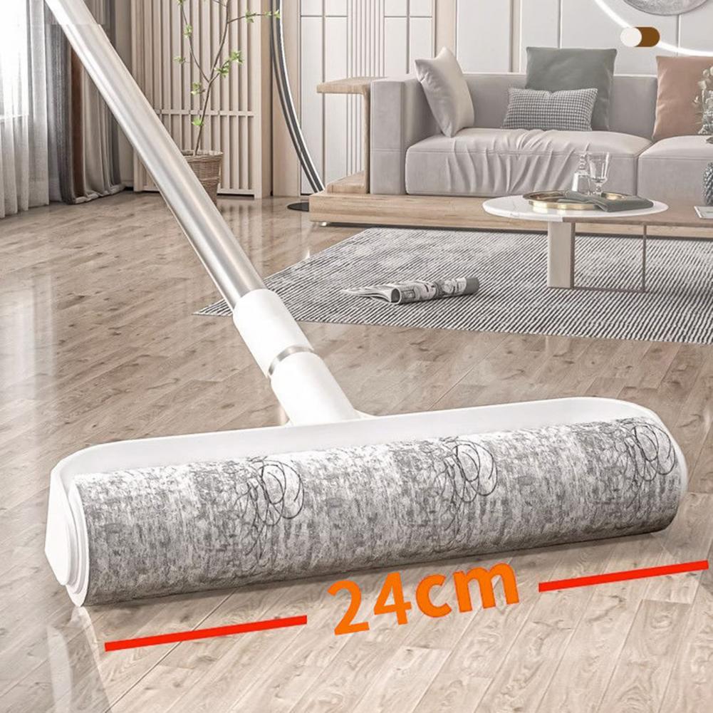 Wiederverwendbarer Tierhaarentferner Haarstickerrolle Fusselrolle mit einziehbarem Griff zur Entfernung von Haaren und Fusseln Klebend Sofa