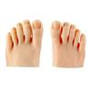 Nail Practice Foot Mannequin With Fake Toes For Training Nail Display Silicone