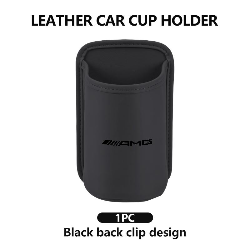 

Leather Car Water Cup Holder Interior Drink Rack Organizer Accessories For AMG Mercedes Benz CITAN VITO SPRINTER CLS SLK W202