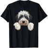 Cute Bernedoodle Peeking Doodle Puppy Dog Lover Men Women T-Shirt
