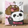 Warner Bros. Works (14) Customize Text Blanket Multi-purpose Personalized Blanket Durable Comfort Great for Chair Bedding Sofa Living Room