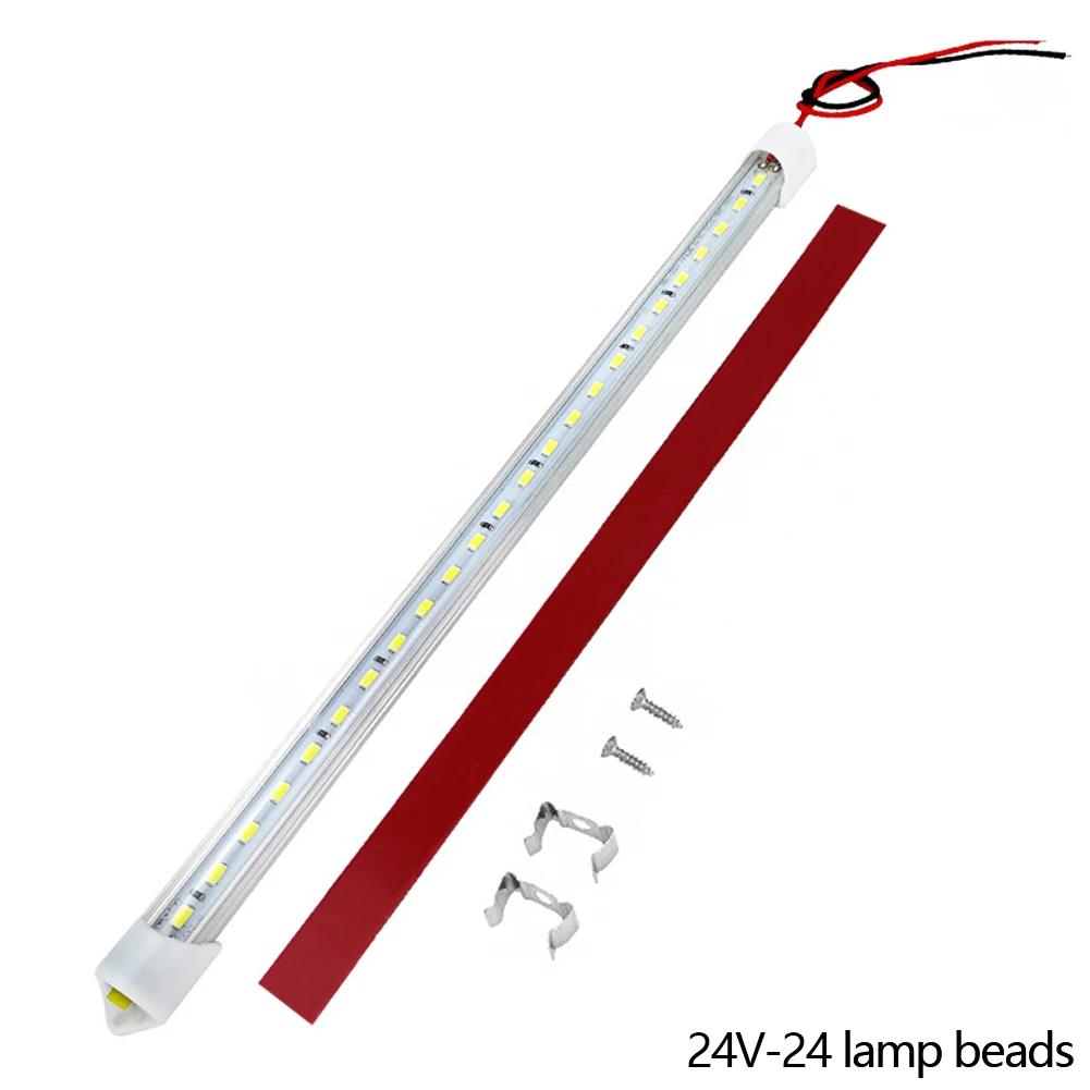 12-80V 24/36 LED Car Interior Light Lamp Strip Bar on/Off Switch for Van Lorry Truck Camper Caravan Camping RV Caravan