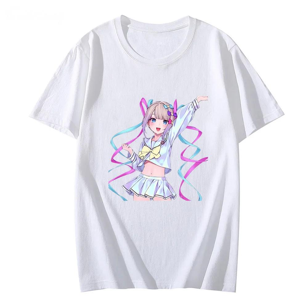 NEEDY GIRL OVERDOSE T-shirt 100% Cotton Tees Summer Loose Shirt Game Anime Clothes Kawaii Graphic T Shirts Cartoon Tshirts