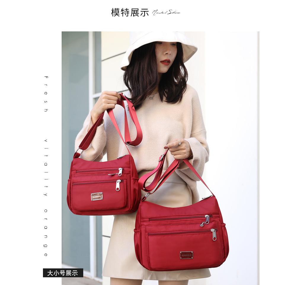 New women's bag multi-compartment single shoulder messenger bag women's breathable large-capacity small square bag bag light luxury niche mother bag