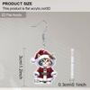 2D Flat Retro Cartoon Cat Women's Acrylic Dangle Earrings Christmas Party Jewelry Gift