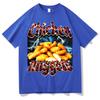Funny Chicken Nuggets Meme Graphic Tshirt Unisexs Women Vintage Style Oversized T Shirt 100 Cotton Teenagers Pop Comfort Tshirts
