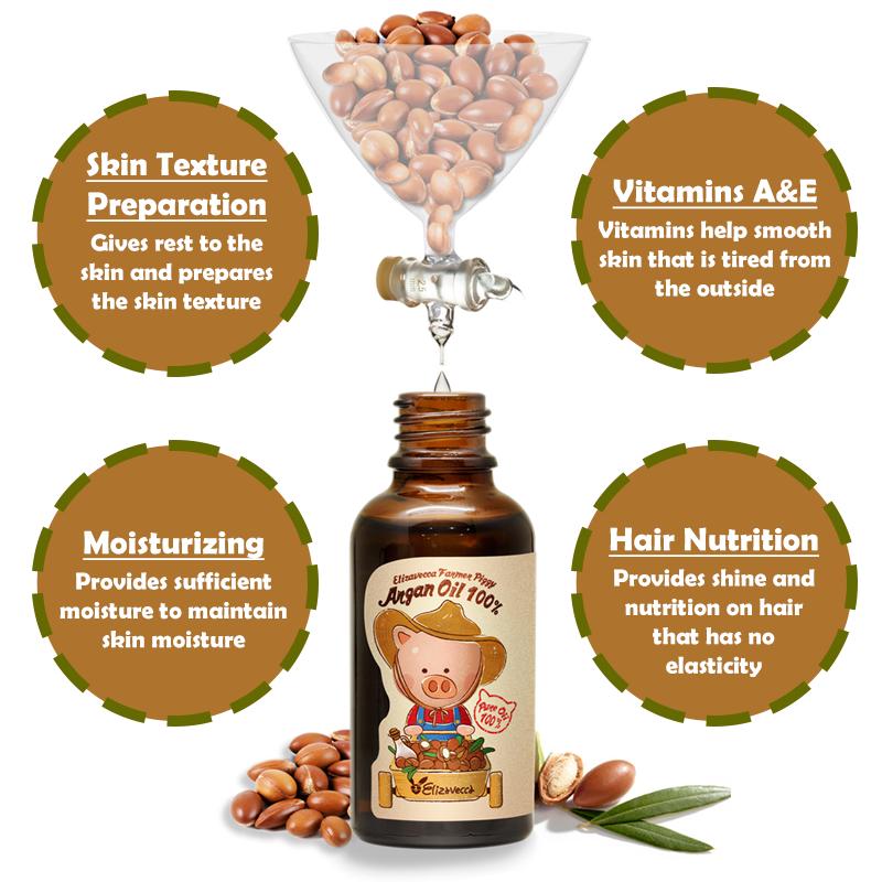 Elizavecca Farmer Piggy Oil 100% 30ml (5 Different Quantities With Argan & Rosehip)