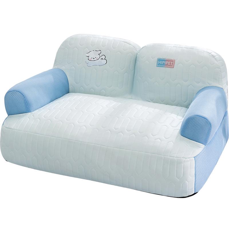 Breathable Removable Dog & Cat Nest: Latex Cushion Sofa Bed, Small Pet Sleeping Pad, Spring/Summer-Ready.