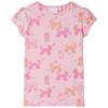 Kids Short Sleeve Pajama In Light Pink Size 116