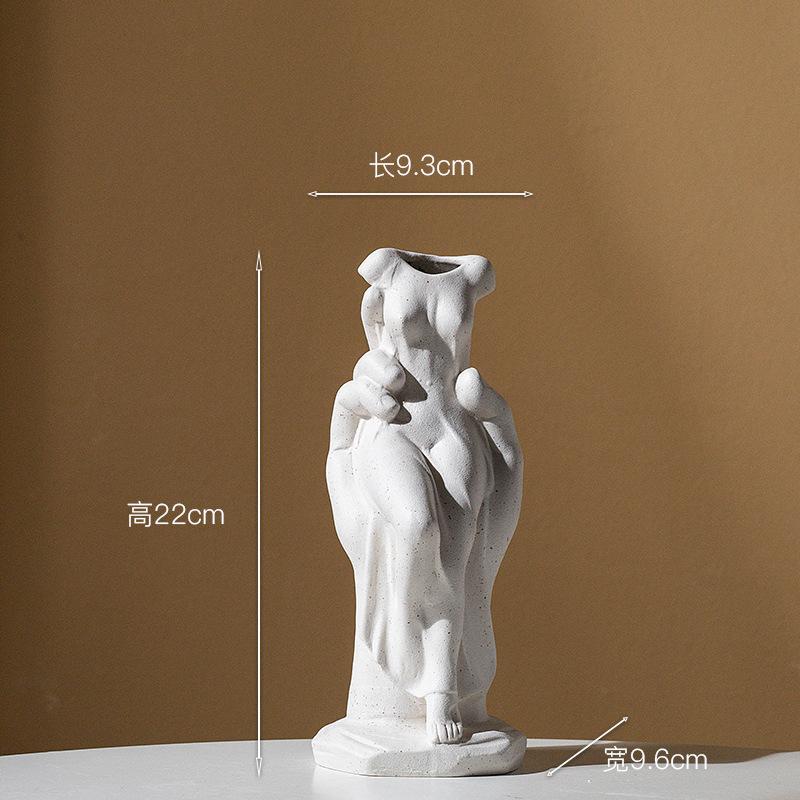 Абстрактное человеческое тело Керамическая ваза Венера в руке Ваза с обжаренными овощами Обнаженная пальма Художественное украшение Аксессуары для украшения дома