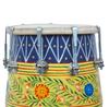 Indian Handmade Folk Musical Instrument – Printed Nut & Bolt Dholak with Bag