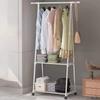 Mobilny Stojak na Ubrania Przenośny Wielowarstwowy Wiszący na Ubrania Mobilny Wieszak Półki do Przechowywania Z Kółkami Proste Trójkątne Stojaki na Ubrania