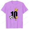 Hot 2026 Football 10 Graphic T Shirt Womens Unisexs Fashion Tshirts Short Sleeve Shirts Summer Cool Tshirts Plus Size Tops