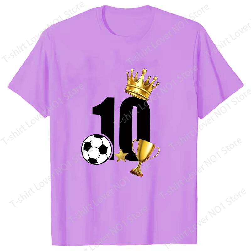 Hot 2026 Football 10 Graphic T Shirt Womens Unisexs Fashion Tshirts Short Sleeve Shirts Summer Cool Tshirts Plus Size Tops