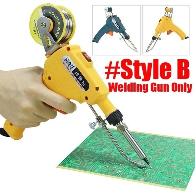 Professional 110V/220V Hand-held Electric Soldering Iron Automatically Send Tin Gun Soldering Station Welding Repair Tool Welder Gun/Soldering Pen