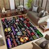 Band Logo Music Rock and Roll Pattern Carpet  for Living Room Bedroom Non-Slip Soft Rug Kitchen Floor Mat Entrance Doormat