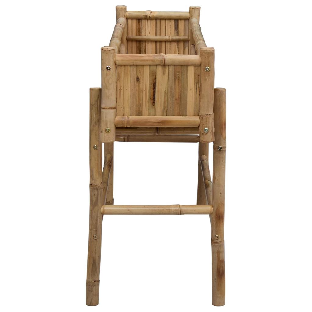 Garden Planter with Stand Natural 100 X 38 X 74 Cm Bamboo