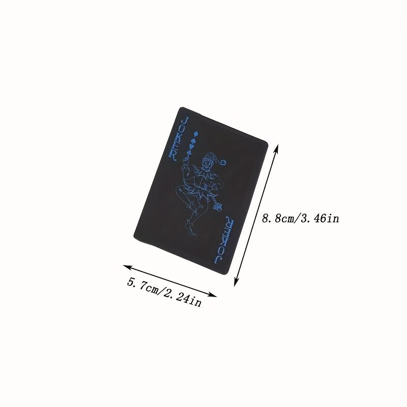 A Deck of Playing Cards and a Set of 7 Dice, Plastic Waterproof and Wear-resistant Playing Cards, Blue-purple Multi-sided Digital Dice.
