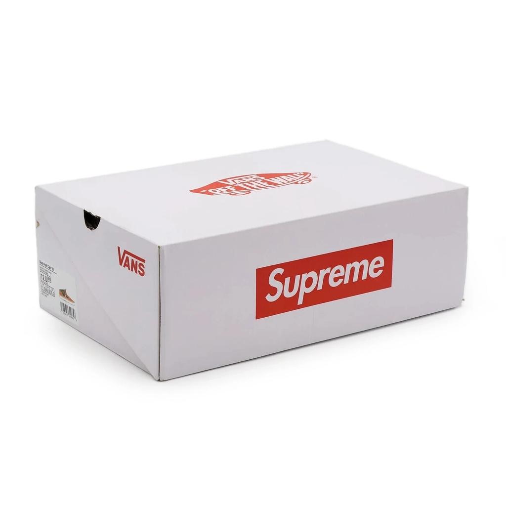 VN0A5KYAORA Supreme Vans Leopard Half Cab Orange White Brown (Men's)