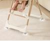 Compact Multi-Functional Baby High Chair: Recline, Fold, and Rock - Portable 2-in-1 Eating and Relaxing Chair for Infants