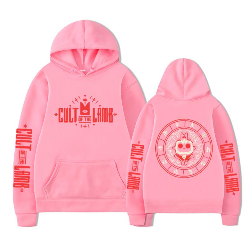 2024 Cult Of The Lamb Hoodies Anime Cartoon Spiel Herren Damen Fleece Baumwolle Übergroße Sportbekleidung Sweatshirts Kinder Jungen Mädchen Pullov