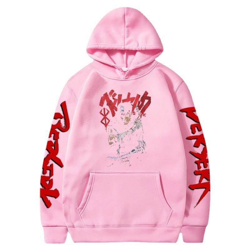 Griffith Berserk Anime Hoodie Unisex Casual Long Sleeve Pullover Sweatshirt With Printed Design