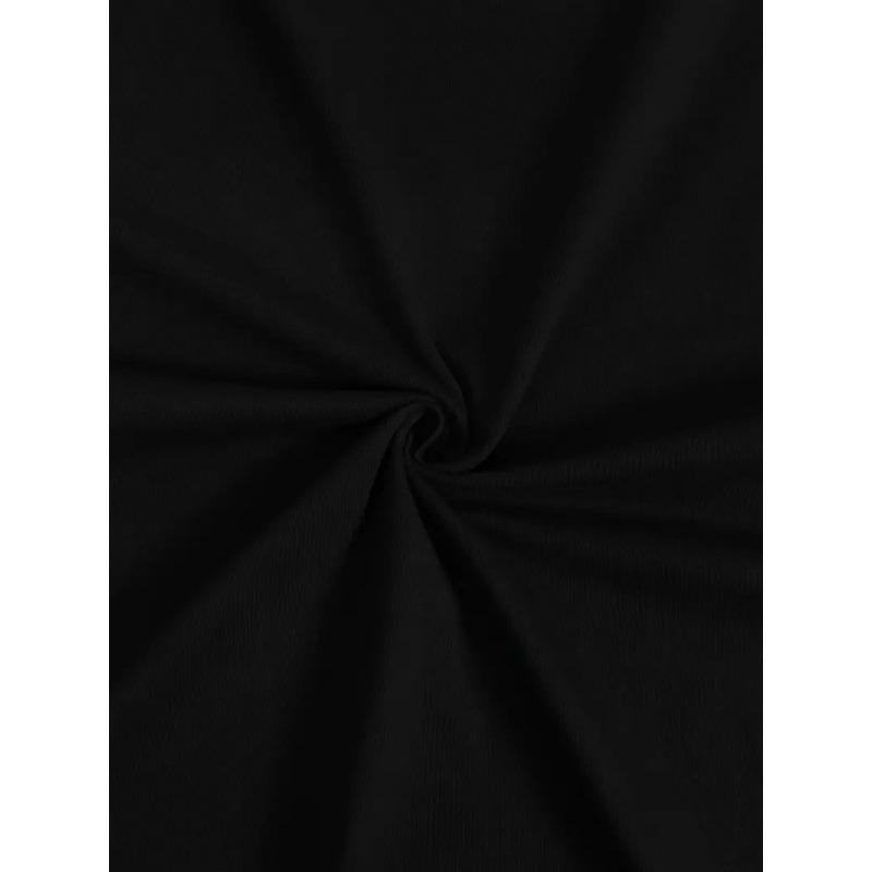 Rozmiary europejskie Męska Koszulka z Graficznym Motywem Czaszki i Uszu Królika Styl Uliczny | Miękki Prążkowany Dekolt Okrągły