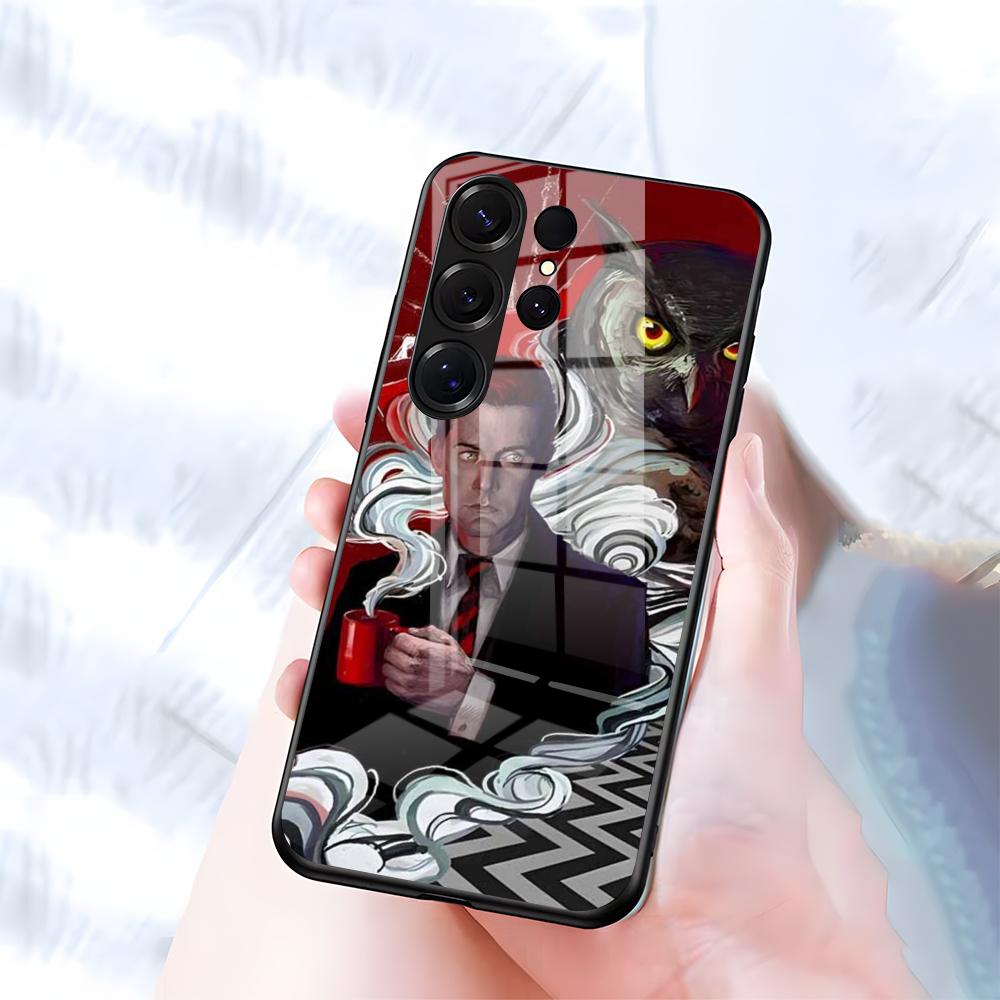 Twin Peaks Phone Case For Samsung S26 S25 S24 FE S23 S22 S21 Plus S20 Ultra Note20Ultra Black Glass Cover