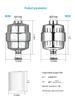 High-Flow 15-Stage Shower Filter: Removes Residual Chlorine & Beautifies Skin with 20-Layer Filter